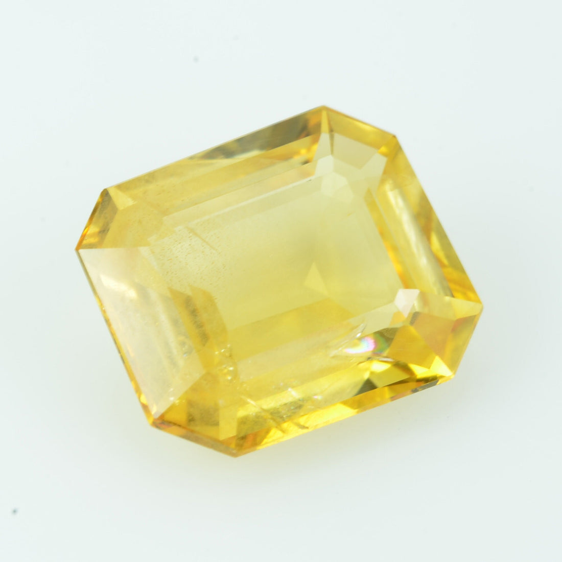 3.23 cts Natural Yellow Sapphire Loose Gemstone Octagon Cut