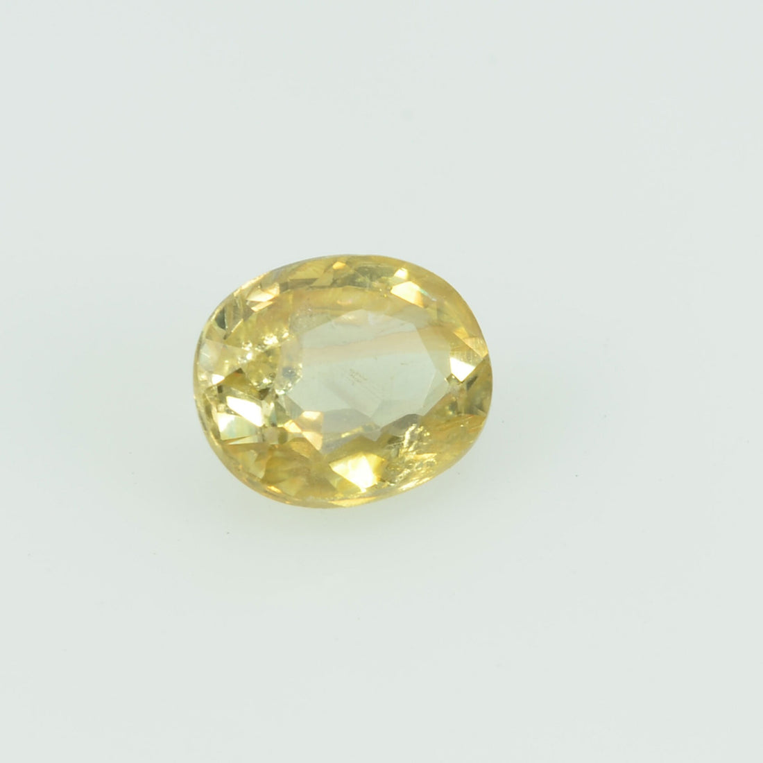 0.57 Cts Natural Yellow Sapphire Loose Gemstone Oval Cut