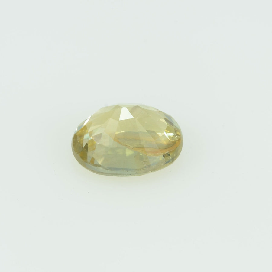 0.57 Cts Natural Yellow Sapphire Loose Gemstone Oval Cut