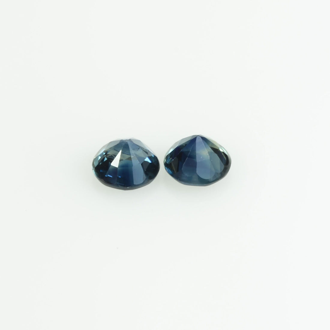 3.7-4 mm Natural Blue Sapphire Loose Pair Gemstone Round Cut