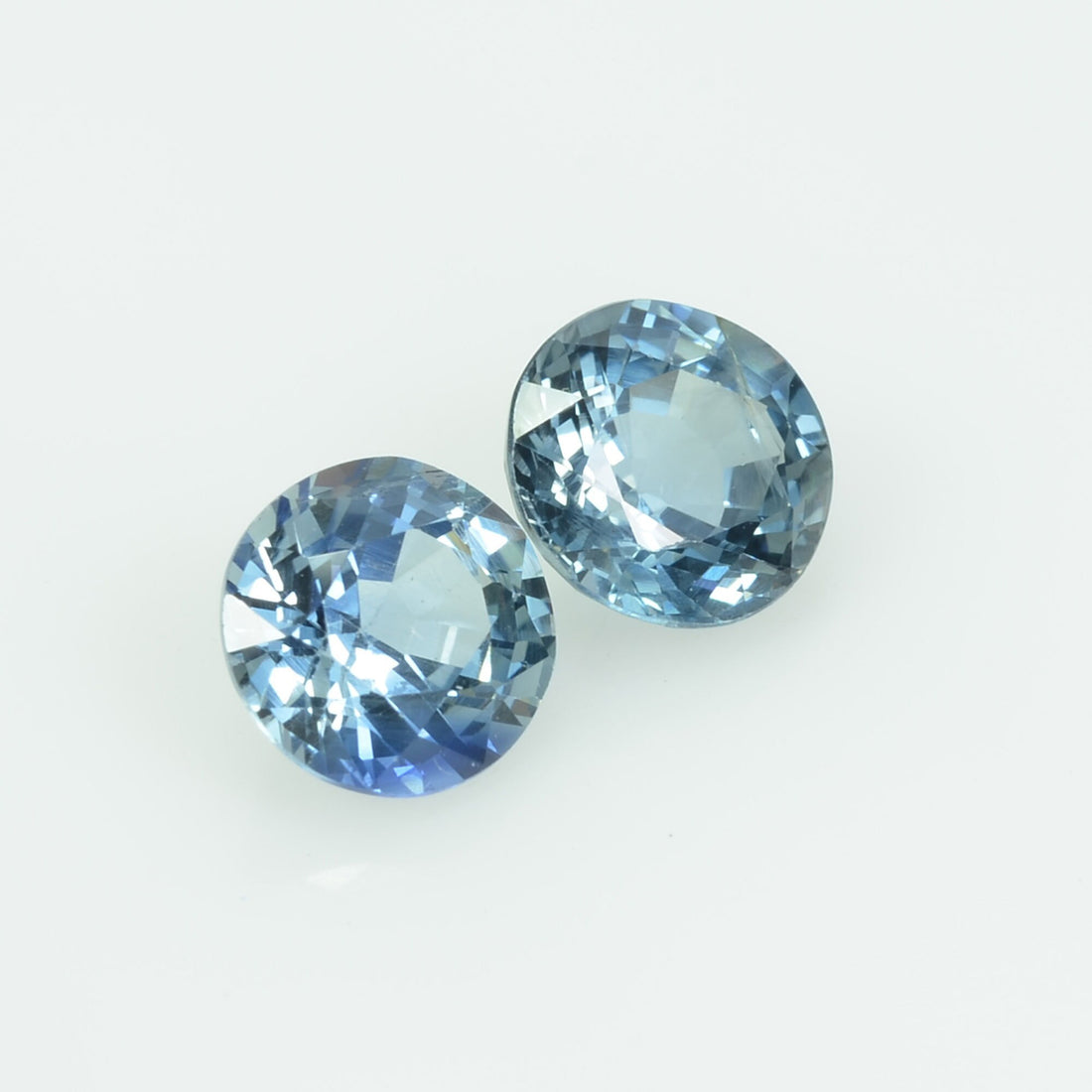 6 MM Natural Blue Sapphire Loose Pair Gemstone Round Cut