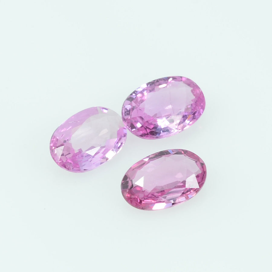 6x4 Natural Pink Sapphire Loose Gemstone oval Cut