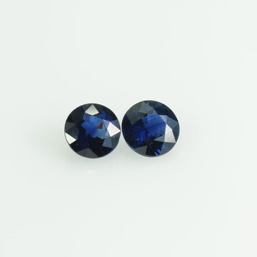 4.3 mm Natural Blue Sapphire Loose Gemstone Round Cut