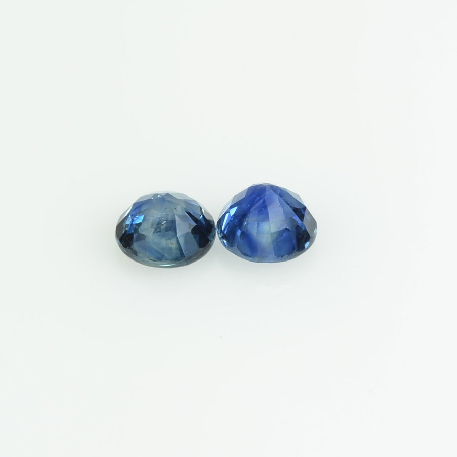 4.2 mm Natural Blue Sapphire Loose Gemstone Round Cut