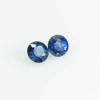 4.2 mm Natural Blue Sapphire Loose Gemstone Round Cut