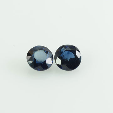 4.6 mm Natural Blue Sapphire Loose Gemstone Round Cut