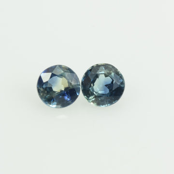 3.3 mm Natural Blue sapphire loose gemstone Round cut