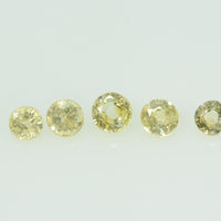 3.0 mm Natural Yellow Sapphire Loose Gemstone Round Cut