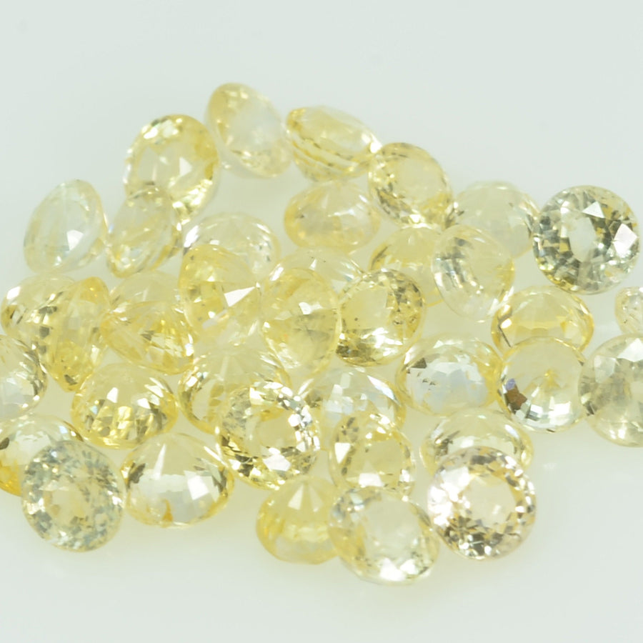 3.0 mm Natural Yellow Sapphire Loose Gemstone Round Cut