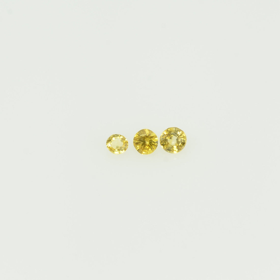 1.4-1.7 mm lot Natural Yellow Sapphire Loose Gemstone Round Cut