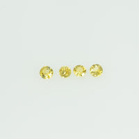 1.4-1.7 mm lot Natural Yellow Sapphire Loose Gemstone Round Cut