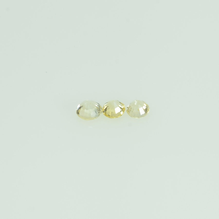 2.0 mm Natural YellowSapphire Loose Gemstone Round Cut