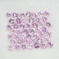 3 mm Natural Pink Sapphire Loose Gemstone Round Diamond Cut Cleanish Quality Color