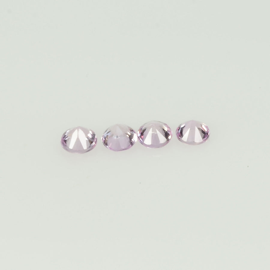 2.5 mm Natural Pink Sapphire Loose Gemstone Round Diamond Cut Cleanish Quality Color