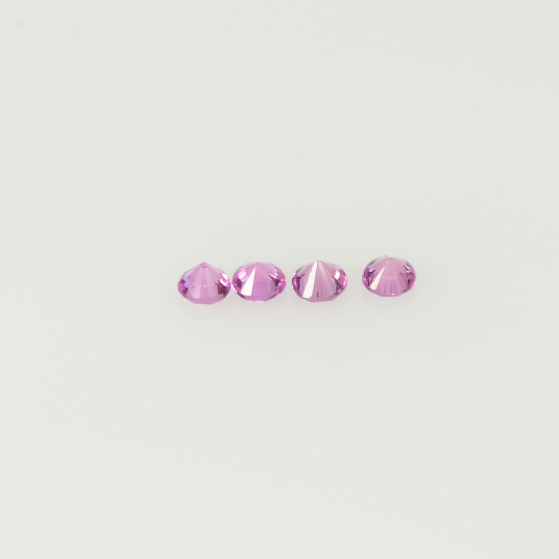 1.7-2.3 mm Natural Pink Sapphire Loose Gemstone Round Diamond Cut Cleanish Quality Color