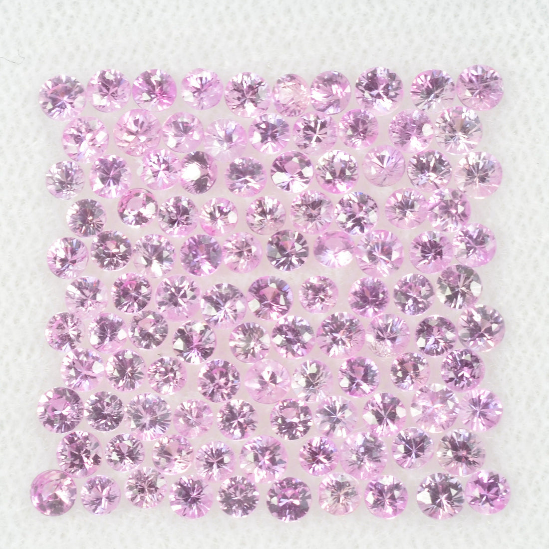 1.3-2.6 mm Natural Pink Sapphire Loose Gemstone Round Diamond Cut Cleanish Quality Color