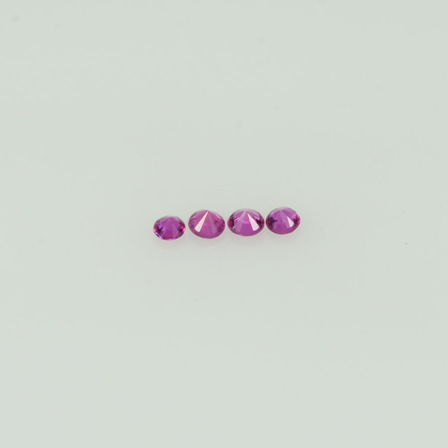 0.8-1.9 mm Natural Pink Sapphire Loose Gemstone Round Diamond Cut Cleanish Quality AAA Color