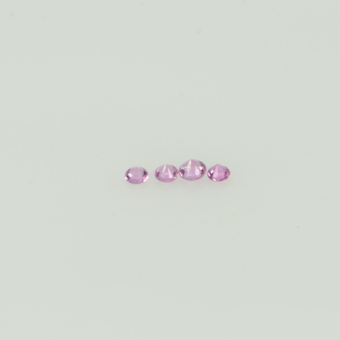 0.8-1.8 mm Natural Pink Sapphire Loose Gemstone Round Diamond Cut Cleanish Quality Color