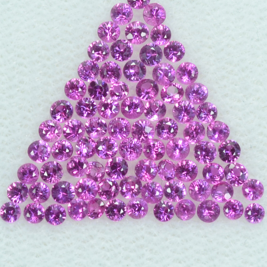 0.8-1.8 mm Natural Pink Sapphire Loose Gemstone Round Diamond Cut Cleanish Quality AA Color