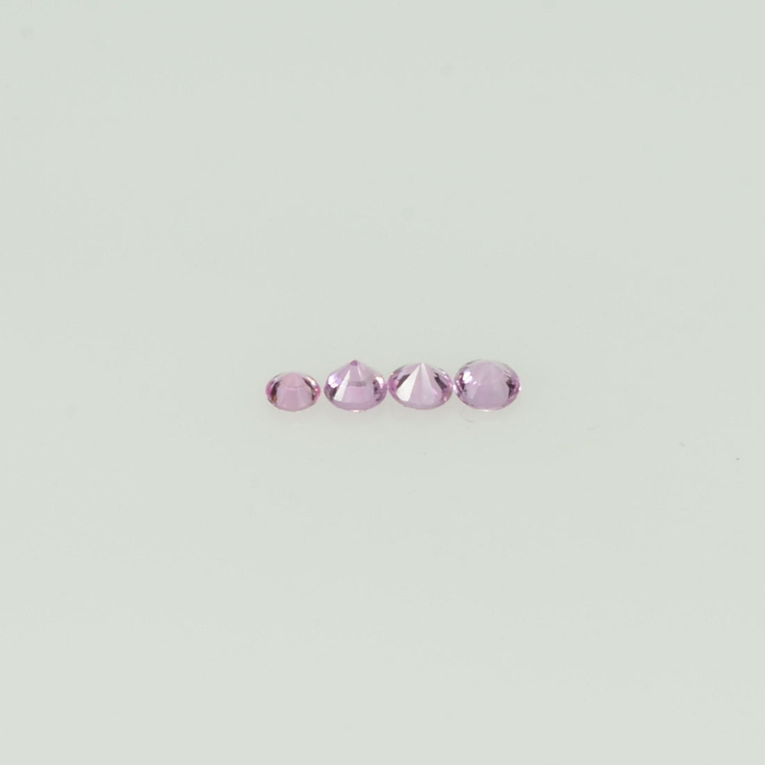 0.8-1.8 mm Natural Pink Sapphire Loose Gemstone Round Diamond Cut Cleanish Quality Color