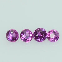 0.8-1.8 mm Natural Pink Sapphire Loose Gemstone Round Diamond Cut Cleanish Quality AA Color