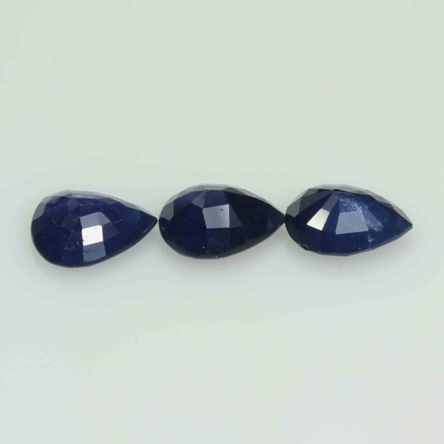 8x6 MM Natural Blue Sapphire Loose Gemstone Pear Cut