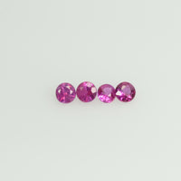 2.5 mm Natural Pink Sapphire Loose Gemstone Round Diamond Cut Vs Quality AAA+ Color