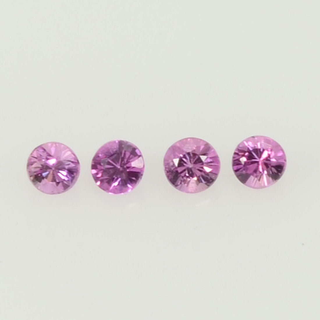 1.7-2.3 mm Natural Pink Sapphire Loose Gemstone Round Diamond Cut Cleanish Quality Color