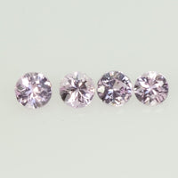 2.5 mm Natural Pink Sapphire Loose Gemstone Round Diamond Cut Cleanish Quality Color