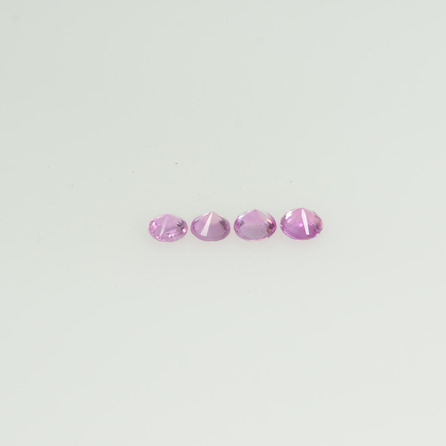 2.0 mm Natural Pink Sapphire Loose Gemstone Round Diamond Cut Vs Quality Color