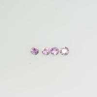 2.0 mm Natural Pink Sapphire Loose Gemstone Round Diamond Cut Vs Quality Color