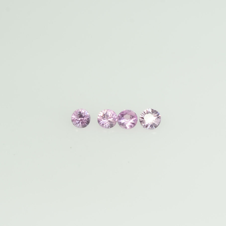 2.0 mm Natural Pink Sapphire Loose Gemstone Round Diamond Cut Vs Quality Color