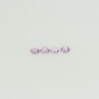 2.0 mm Natural Pink Sapphire Loose Gemstone Round Diamond Cut Vs Quality Color