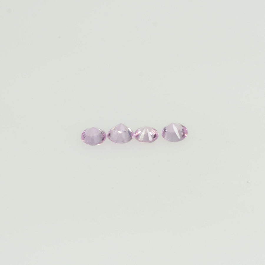 2.0 mm Natural Pink Sapphire Loose Gemstone Round Diamond Cut Vs Quality Color