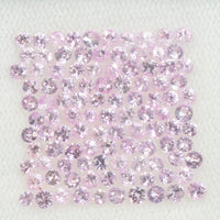 2.0 mm Natural Pink Sapphire Loose Gemstone Round Diamond Cut Vs Quality Color