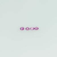 0.8-2.3 mm Natural Pink Sapphire Loose Gemstone Round Diamond Cut Vs Quality Color