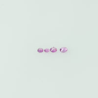 1.4-1.7 mm Natural Pink Sapphire Loose Gemstone Round Diamond Cut Vs Quality Color