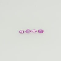 1.6-2.3 mm Natural Pink Sapphire Loose Gemstone Round Diamond Cut Vs Quality Color