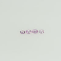 1.8-2.3 mm Natural Pink Sapphire Loose Gemstone Round Diamond Cut Vs Quality Color