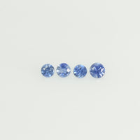 1.7-2.3 mm Natural Blue Sapphire Loose Gemstone Round Diamond Cut Vs Quality Color