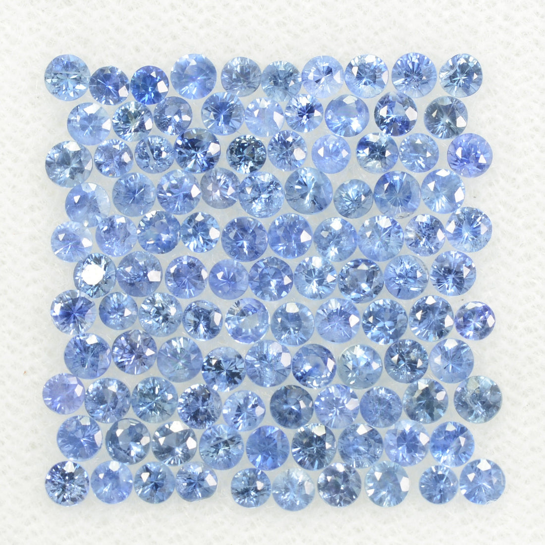 1.7-2.3 mm Natural Blue Sapphire Loose Gemstone Round Diamond Cut Vs Quality Color