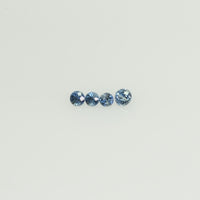 0.8-3.8 mm Natural Blue Sapphire Loose Gemstone Round Diamond Cut Cleanish Quality Color