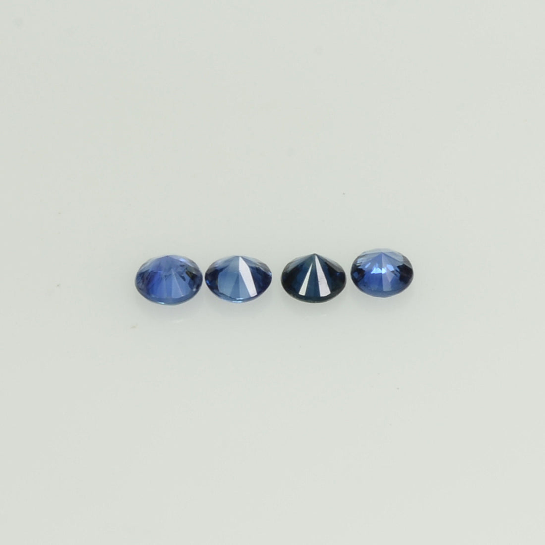 2.3-3.6 mm Natural Blue Sapphire Loose Gemstone Round Diamond Cut Cleanish Quality Color