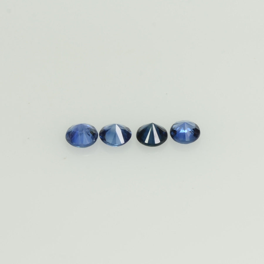 2.3-3.6 mm Natural Blue Sapphire Loose Gemstone Round Diamond Cut Cleanish Quality Color