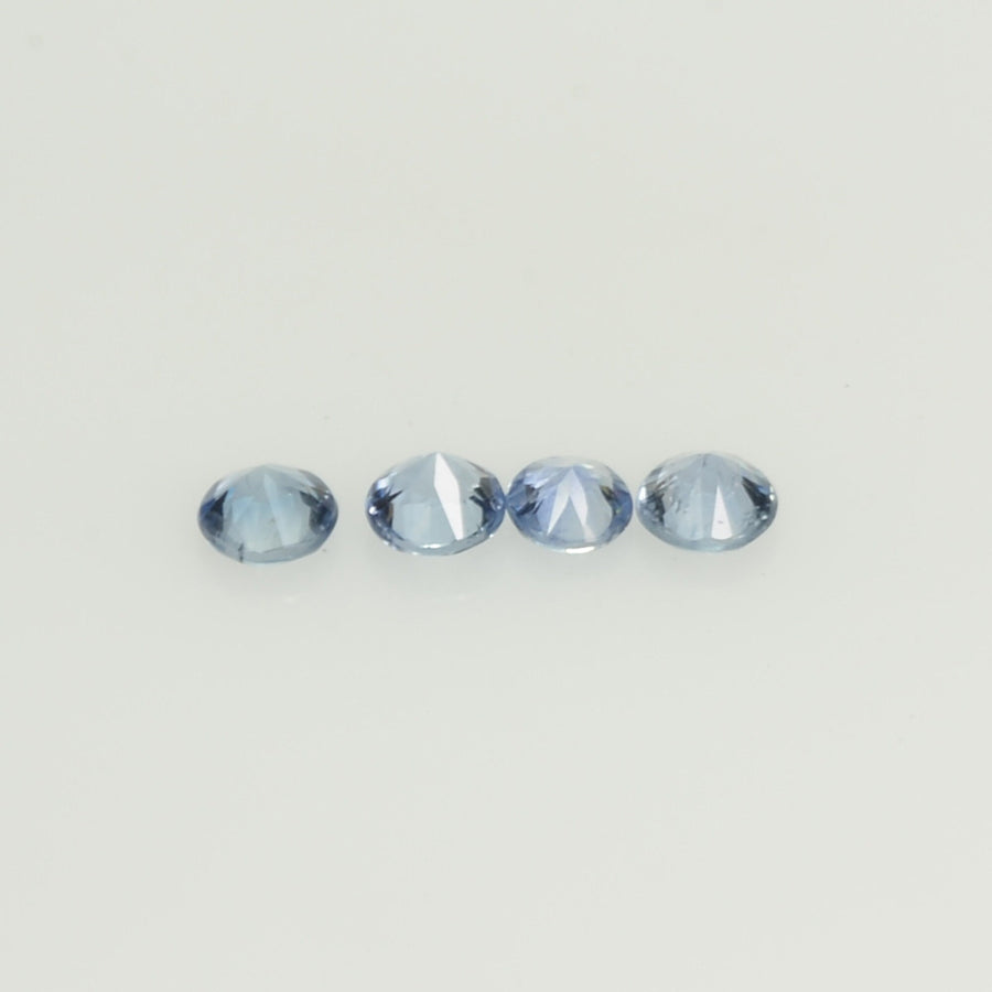 2.5-3.7 mm Natural Blue Sapphire Loose Gemstone Round Diamond Cut Vs Quality Color