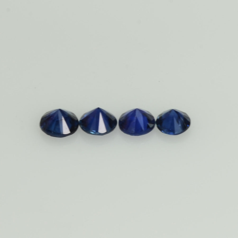 1.3-5.6 mm Natural Blue Sapphire Loose Gemstone Round Diamond Cut Vs Quality A+ Color