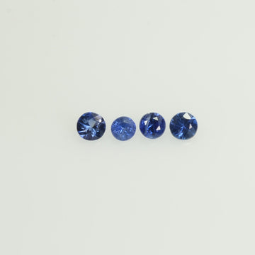 1.6-2.4 mm Natural BlueSapphire Loose Gemstone Round Diamond Cut Vs Quality A Color