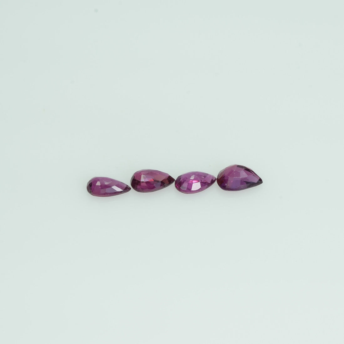 5x3 mm Lot Natural Ruby Loose Gemstone Pear Cut