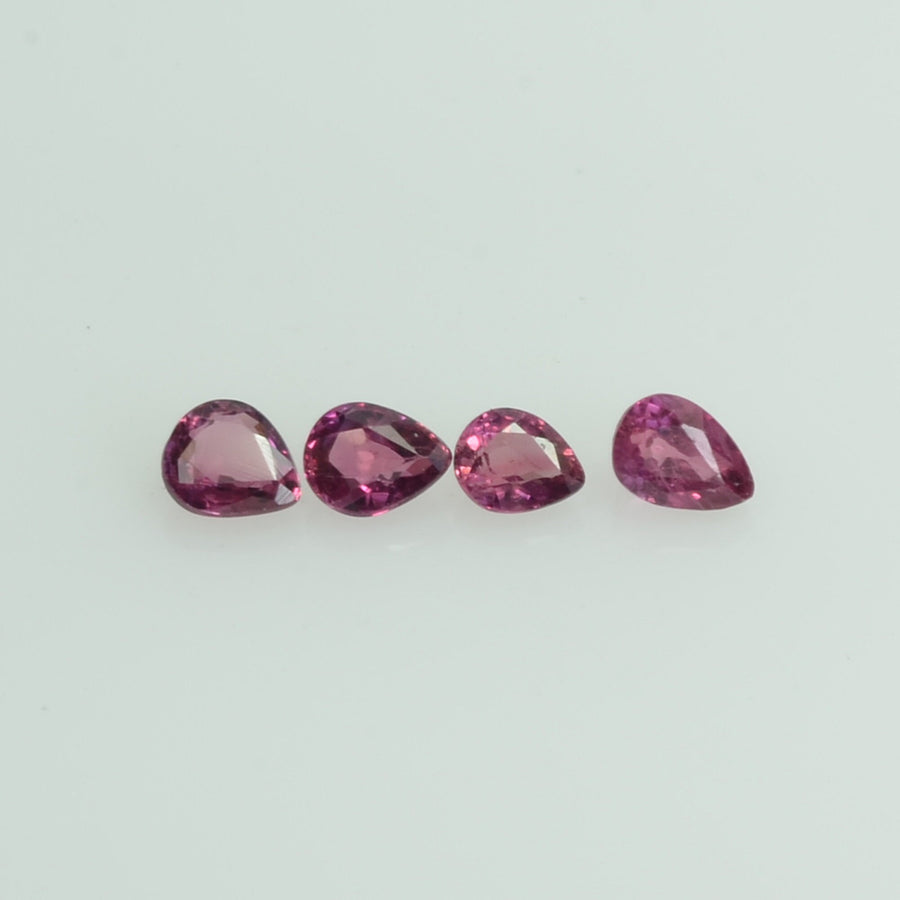 0.83 Cts Natural Ruby Loose Gemstone Pear Cut