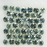 1.7-4mm Natural Blue Green Teal Sapphire Loose Gemstone Round Cut